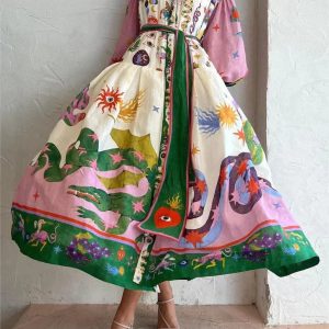 Bianca | Kleurrijke zomerjurk