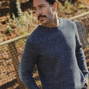 Gestreepte trui met ronde hals