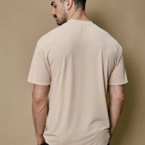 Effen oversized gestreept T-shirt