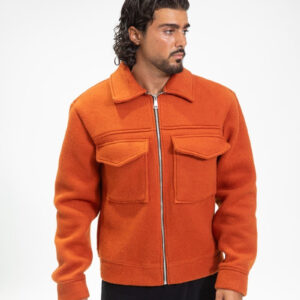 Effen jas met reverskraag