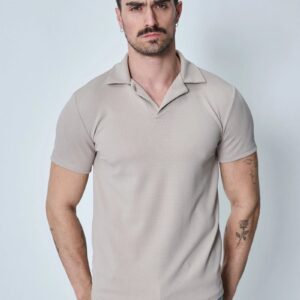 Effen poloshirt met korte mouwen