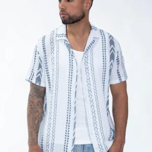 Gestreept overhemd met knoopjes