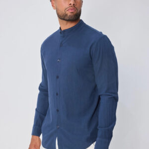 Effen overhemd met lange mouwen