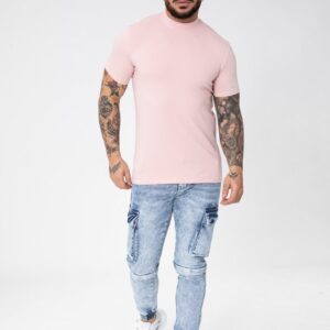 Basic T-shirt met hoge hals