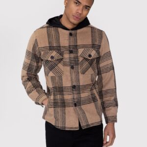 Capuchonjack met ruitjesmotief