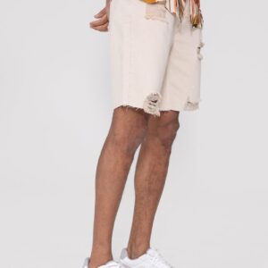 Gescheurde stretchdenimshort