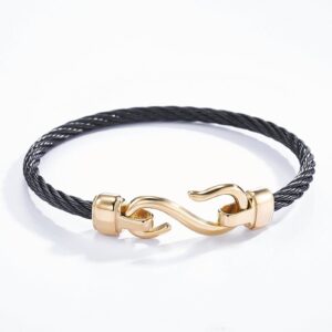 Armband cuir et acier