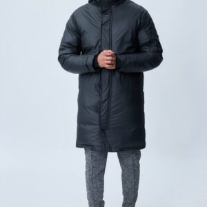 Middellange parka met capuchon