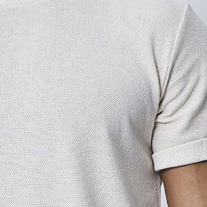 Effen gebreid T-shirt