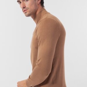 Plain funnel neck sweater