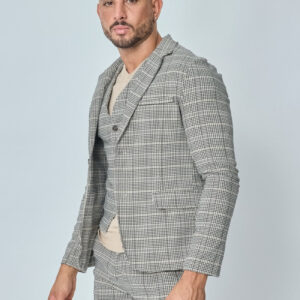 Effen stretch blazerjasje