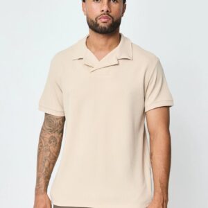 Effen poloshirt met korte mouwen