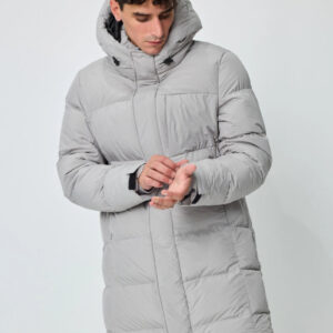 Effen lange pufferjas