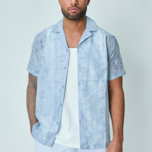 Bloemenoverhemd met korte mouwen