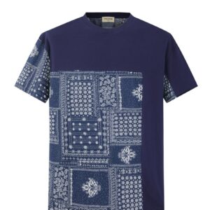 T-shirt met korte mouwen en bandana-patroon