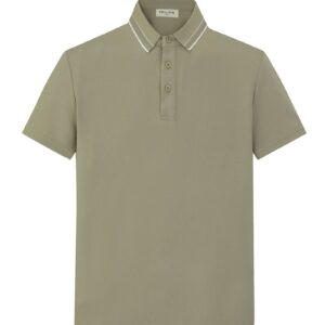 Plain short-sleeved polo shirt