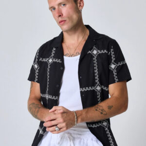 Kort mouwen shirt met borduursel