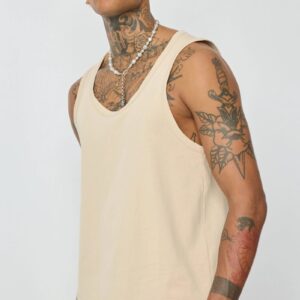 Effen mouwloos t-shirt