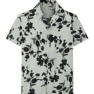 Shirt met korte mouwen en bloemenpatronen