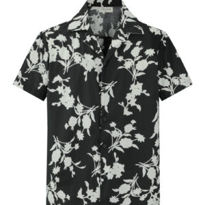 Shirt met korte mouwen en bloemenpatronen