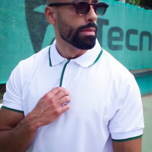 Effen poloshirt met korte mouwen