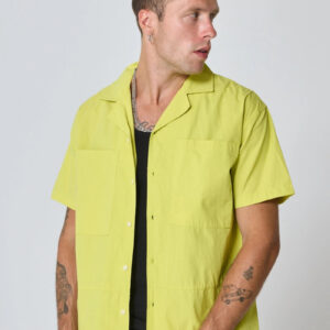 Effen overhemd met korte mouwen