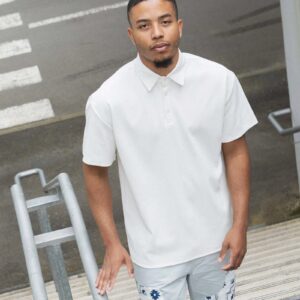 Effen poloshirt met korte mouwen