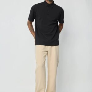 Effen poloshirt met korte mouwen