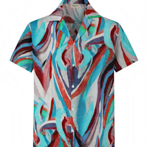 Shirt met abstracte patronen