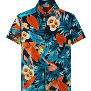 Shirt met korte mouwen en bloemenpatronen