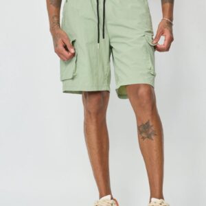 Effen short met elastische taille