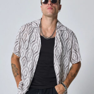 Elegant overhemd met geometrisch patroon