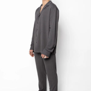 Ensemble chemise pantalon uni oversize