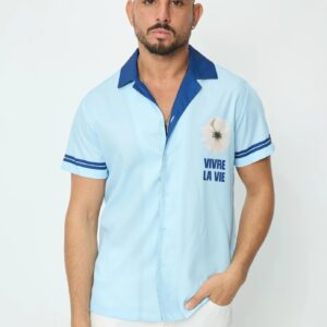 Bedrukt overhemd met korte mouwen