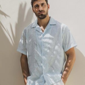 Shirt met korte mouwen en patroon