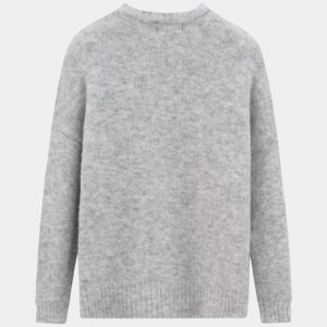 Effen trui met ronde hals