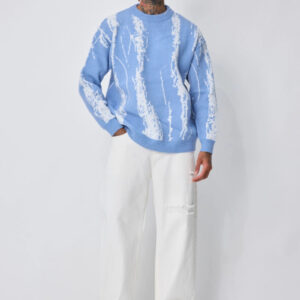 Broek met linneneffect