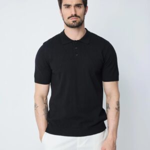 Effen poloshirt met korte mouwen
