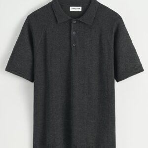 Effen poloshirt met korte mouwen