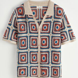 Opengewerkt overhemd met knoopjes