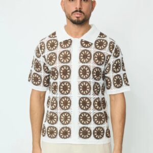 Kort mouwen shirt in doorschijnende tricot