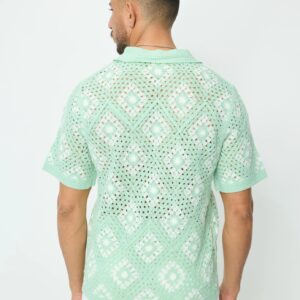 Kort mouwen shirt in doorschijnende tricot