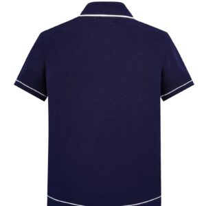 Poloshirt met knopen en contrastkraag