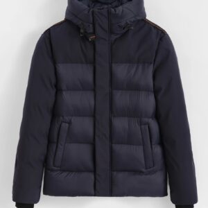 Trendy effen pufferjack