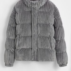 Heren effen jas zonder capuchon