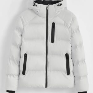 Effen kort gewatteerd jack