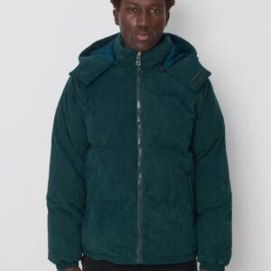 Oversized gewatteerde gestreepte jas