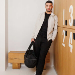 Effen jasje van imitatieleer