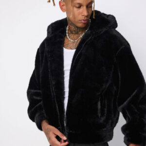 Effen jack met capuchon