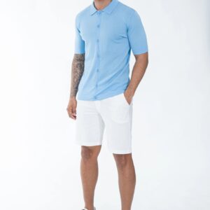 Poloshirt met korte mouwen en knopen